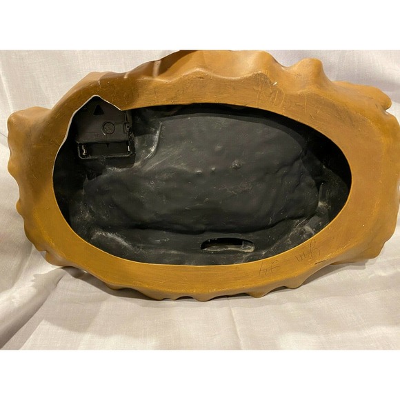 Bear Clock Cabin Lake House Mountains UNIQUE! Tested Works - Picture 8 of 10